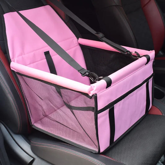 asiento de viaje para perros con funda plegable impermiable.