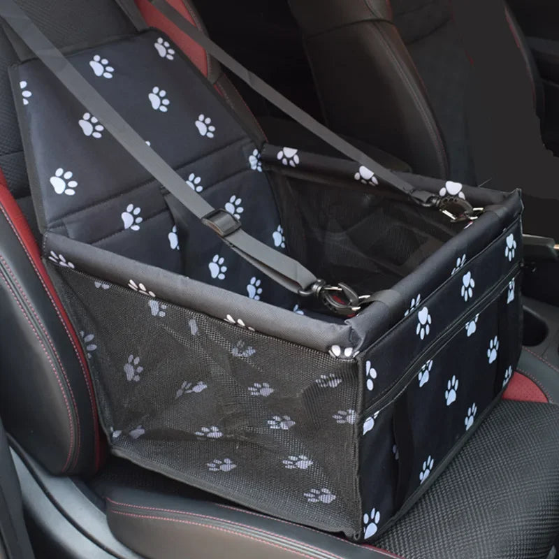 asiento de viaje para perros con funda plegable impermiable.