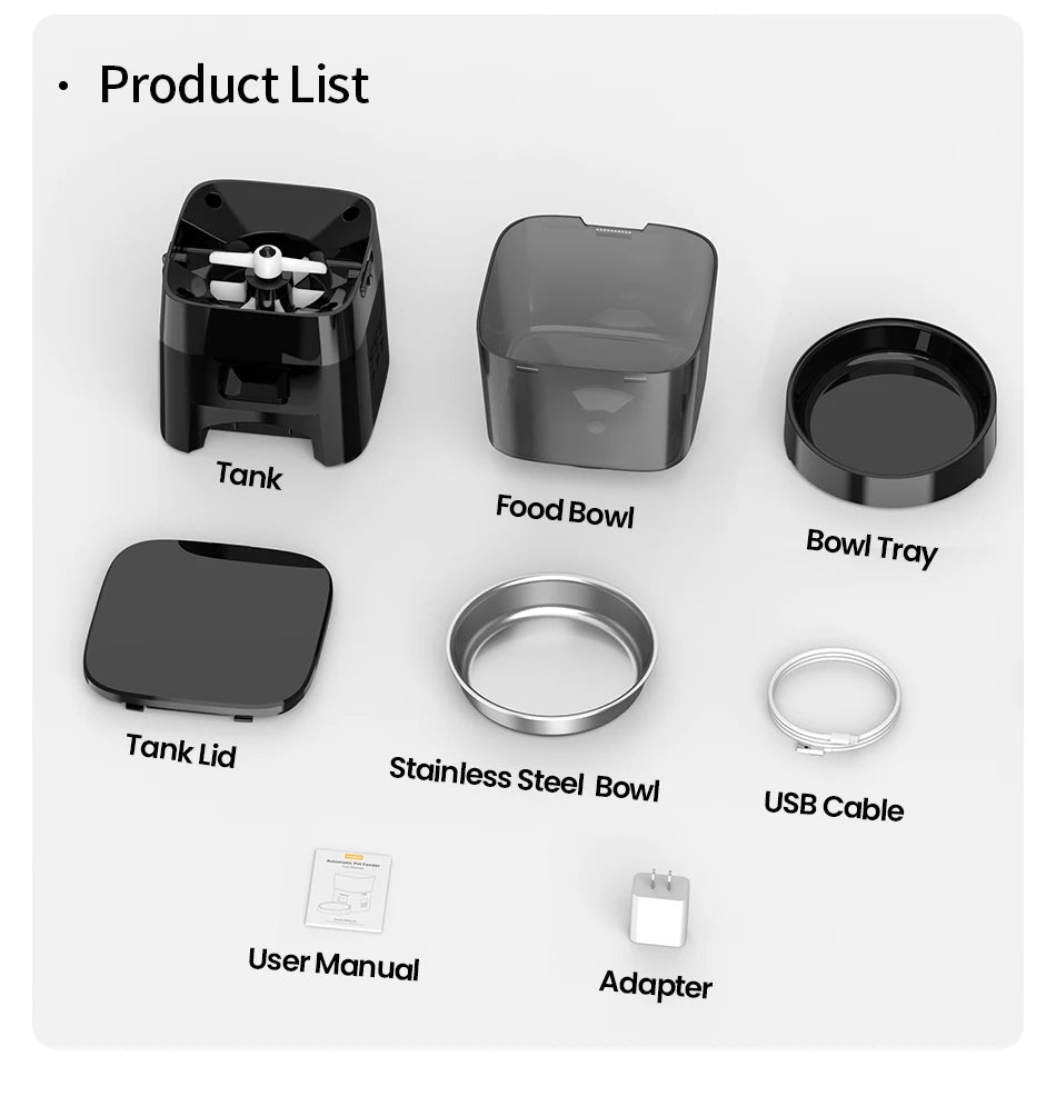 Comedor automatico para perros y gatos control inteligente