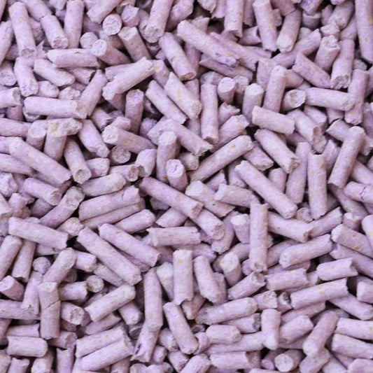 Arena de tofu de alta absorcion con un calido olor a lavanda