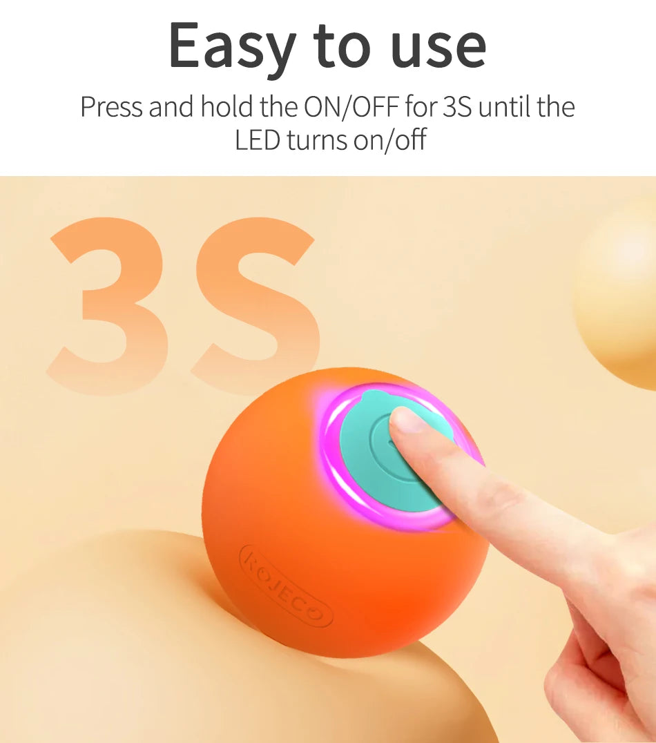 Juguete para gatos, pelota inteligente que rebota automaticamente