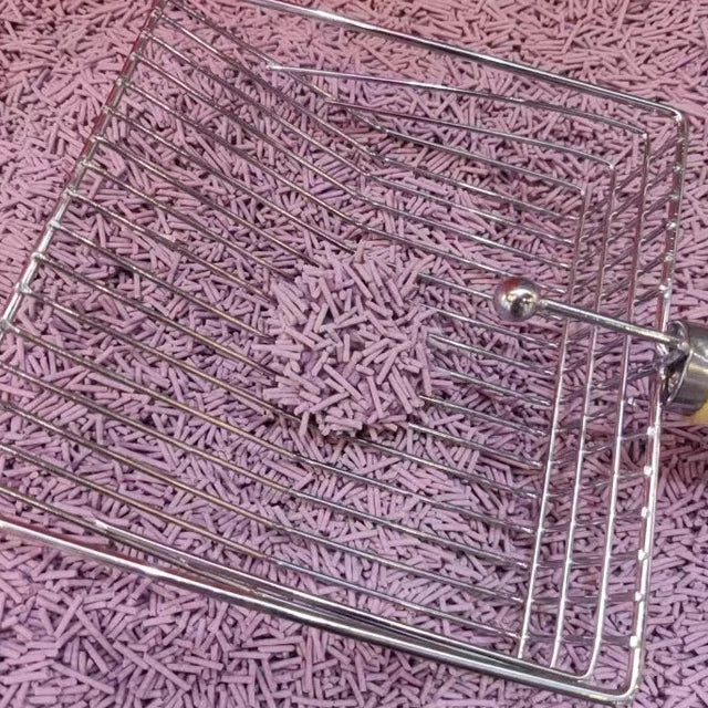 Arena de tofu de alta absorcion con un calido olor a lavanda