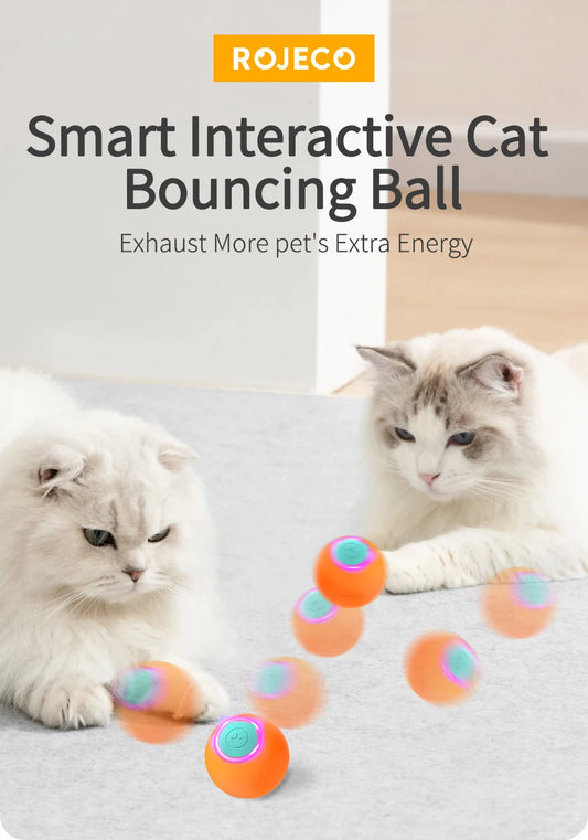Juguete para gatos, pelota inteligente que rebota automaticamente