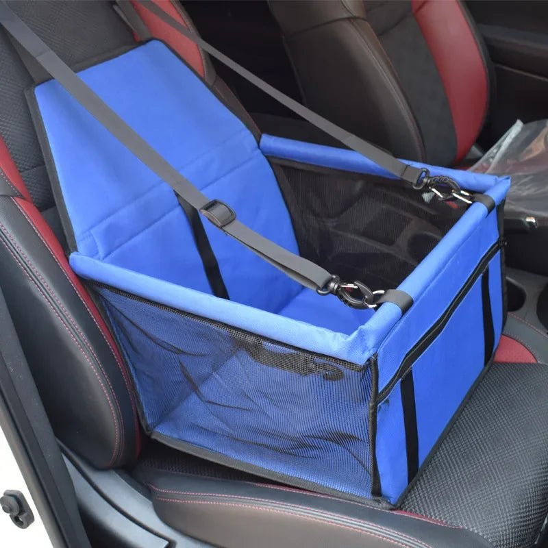 asiento de viaje para perros con funda plegable impermiable.