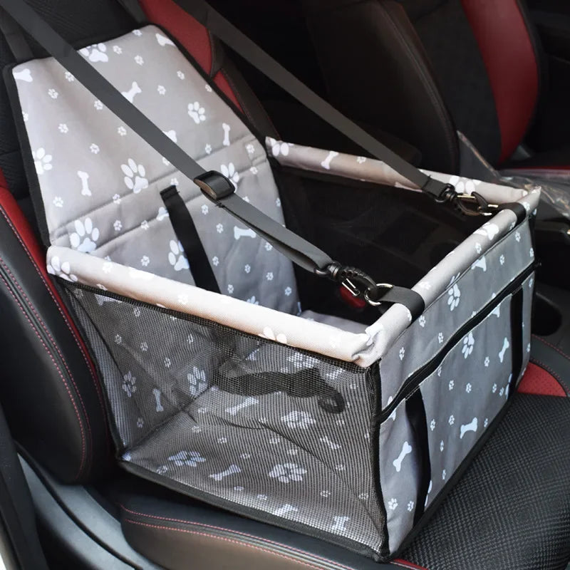asiento de viaje para perros con funda plegable impermiable.