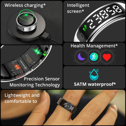 Anillo inteligente COLMI R12 2025 con pantalla táctil resistente al agua
