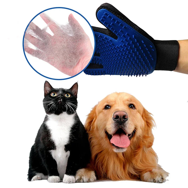 Guante Quitapelos Profesional – Masajea y Cepilla a tu Mascota en un Solo Paso
