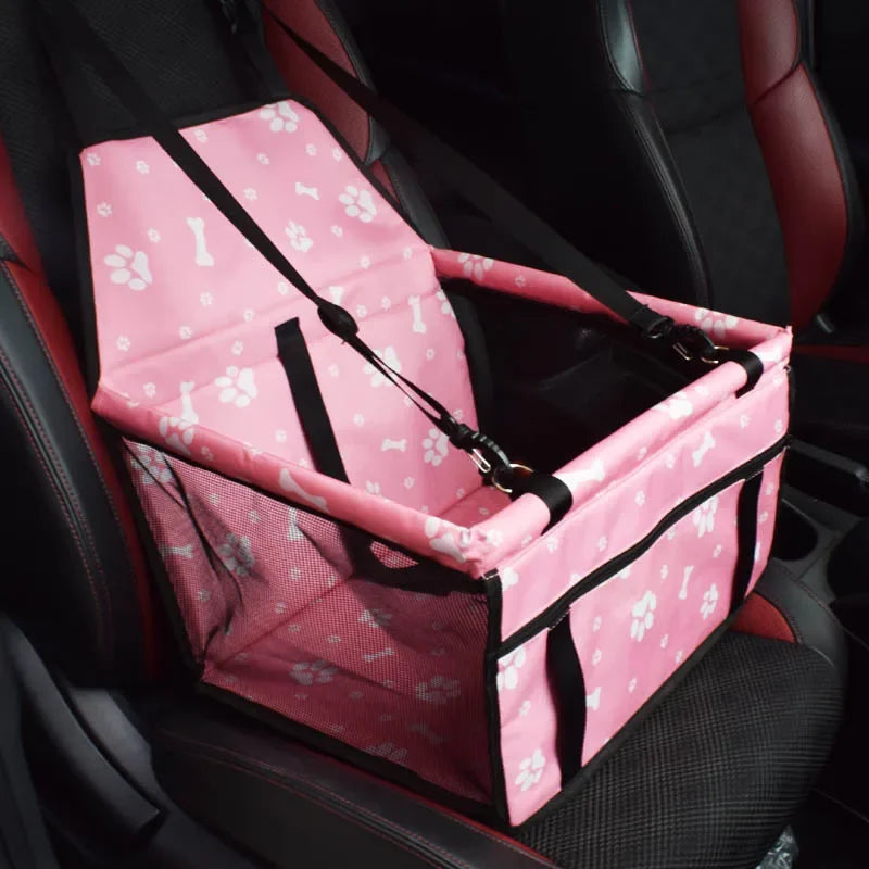 asiento de viaje para perros con funda plegable impermiable.