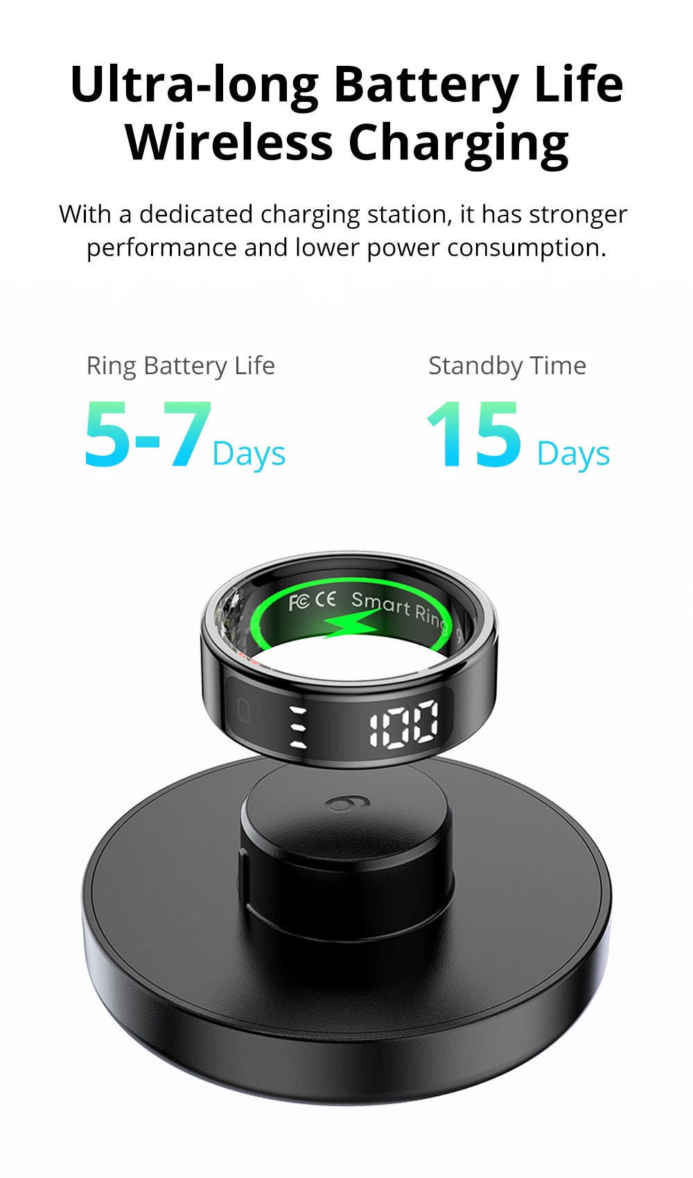 Anillo inteligente COLMI R12 2025 con pantalla táctil resistente al agua